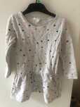 Sukienka H&M dresowa szara w kropeczki roz 98/104