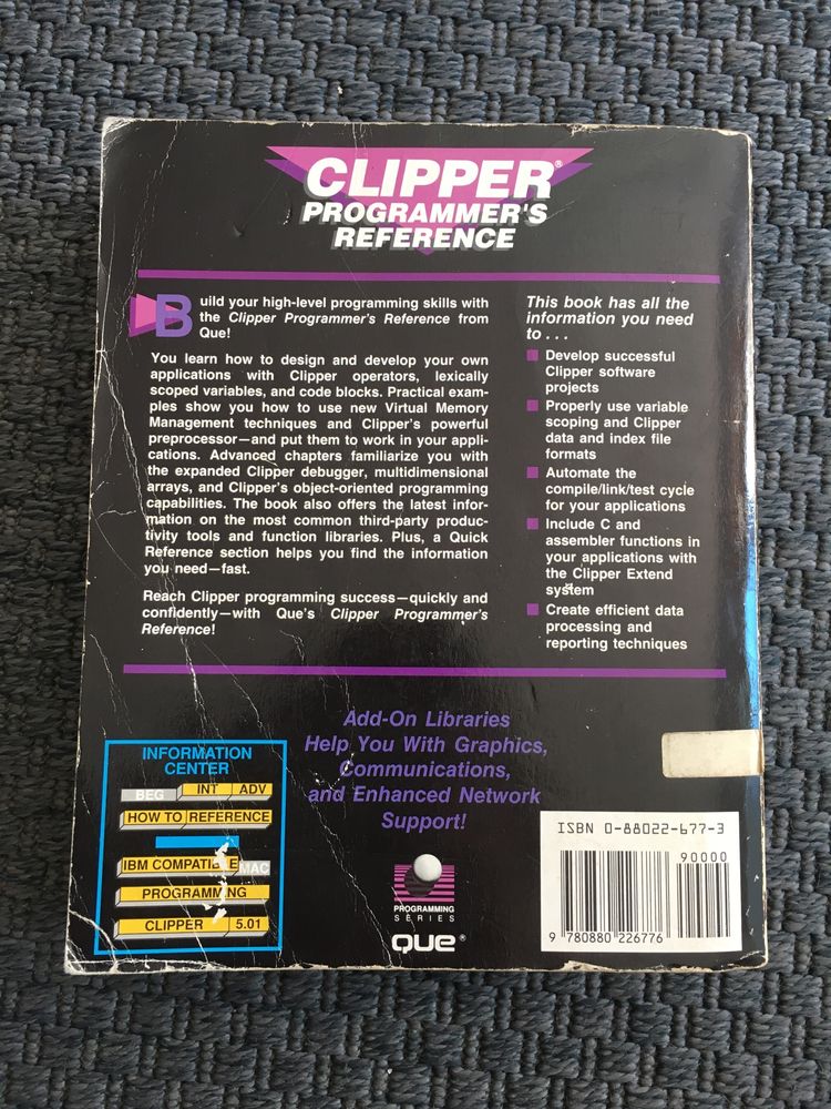 Clipper Programmer’s Reference - Edward Tiley