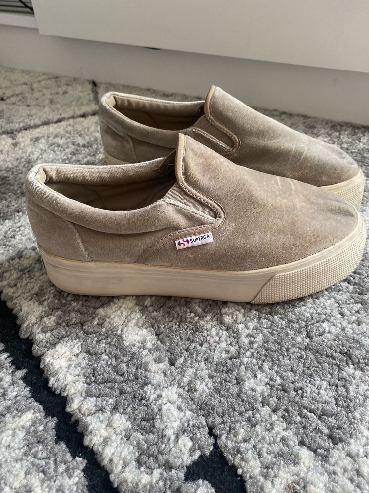 Trampki superga na koturnie 37 buty sportowe