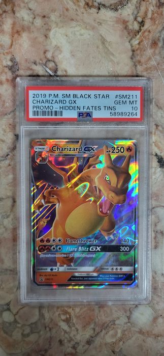 Charizard GX Slab PSA 10 english SM211