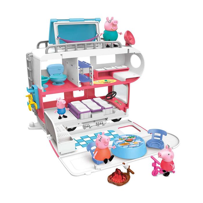 F2182 Ігровий набір Peppa Сімейний кемпер Пеппи (4 фігурки, звук)