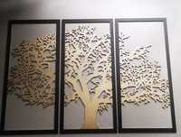 Dekoracja na ścianę - Tryptyk "Drzewo życia"
