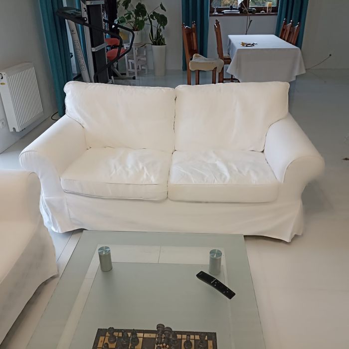 Ikea Sofa Ektorp zestaw 3 osobowa 2 osobowa biała