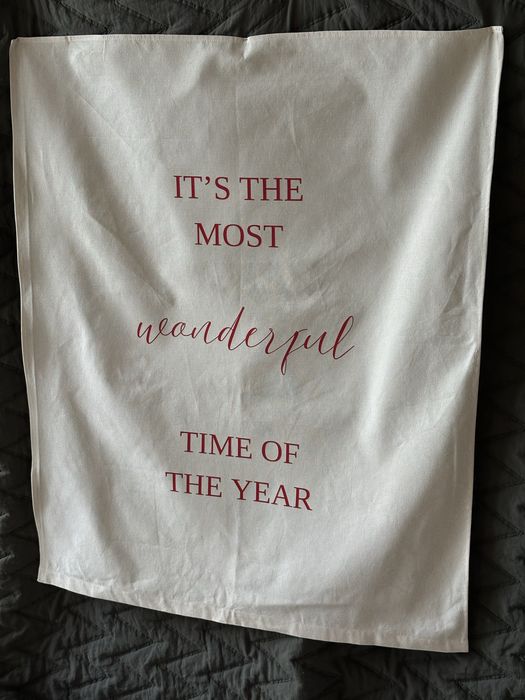 Лляне панно, happy birthday, вивіска день народження, аксесур для фото