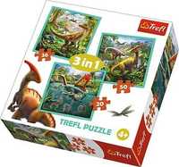 Nowe puzzle 3w1 dinozaury