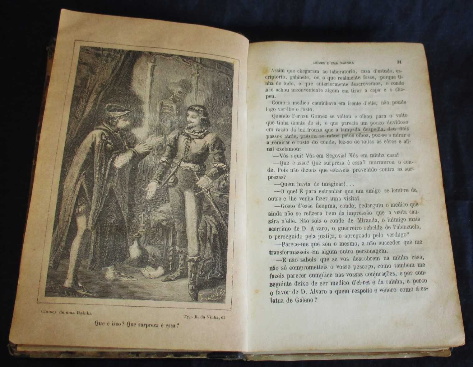 Livro Ciumes D´Uma Rainha Tarrago Y Mateos 1873 Completo