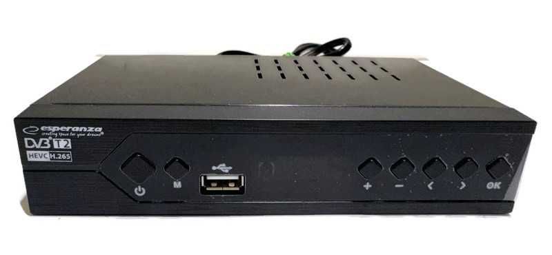 Dekoder DVBT T2 HEVC Esperanza komplet