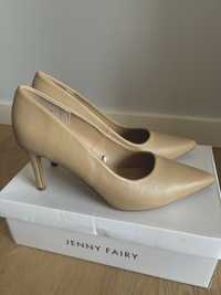 Buty beżowe na obcasie Jenny Fairy