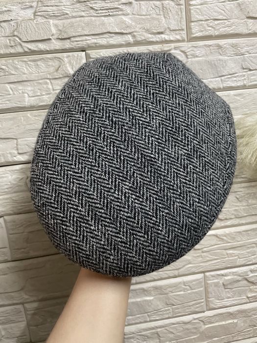 Кепка жиганка утка твидовая твідова берет harris tweed
