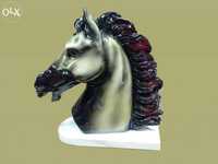 Escultura de cabeça de cavalo - nova