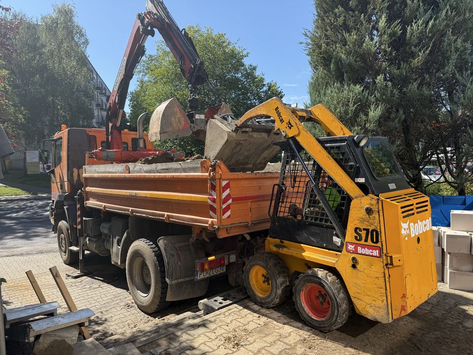 Uslugi Miniładowarką, miniładowarka, wykopy, wywóz ziemi, prace ziemne