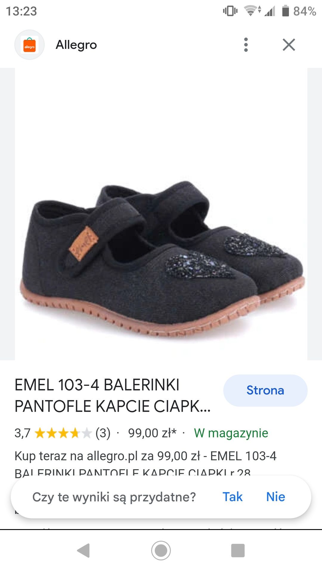 Balerinki kapcie ciapy emel 24