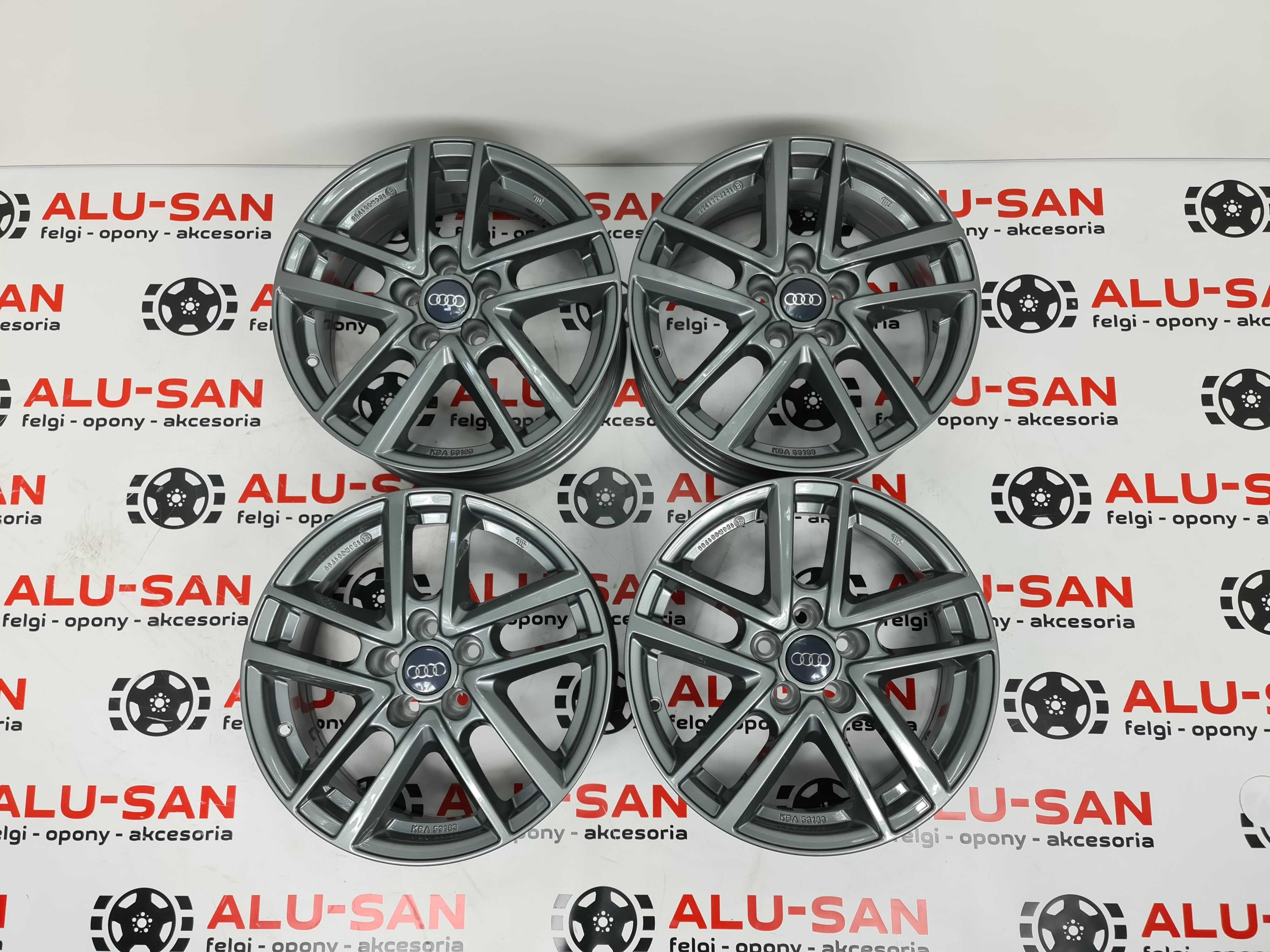 NOWE alufelgi AUDI 16" 5x100 A1 A2 A3 TT Grafitowe