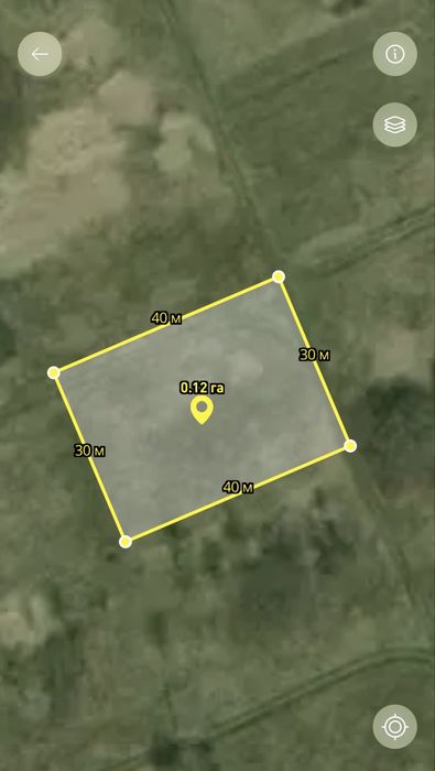 0,12 га Земля для садівництва