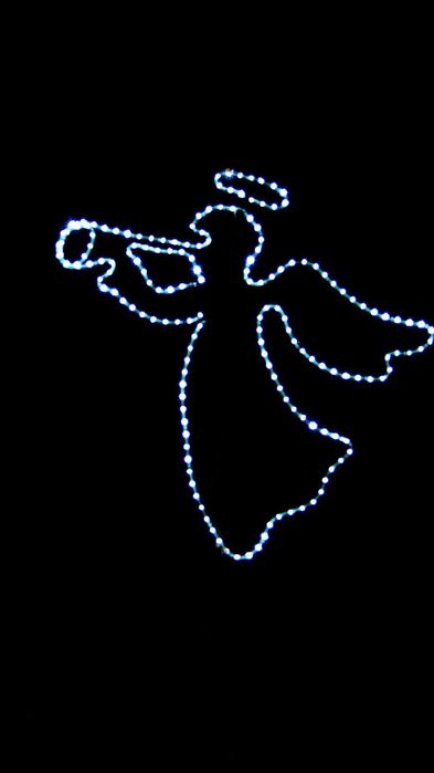 Anioł Świąteczny LED 2D Ozdoby Świąteczne