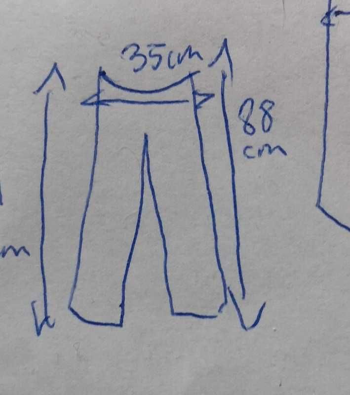 Spodnie jeans długość 3/4