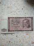 Banknot 5 marek DDR z 1964