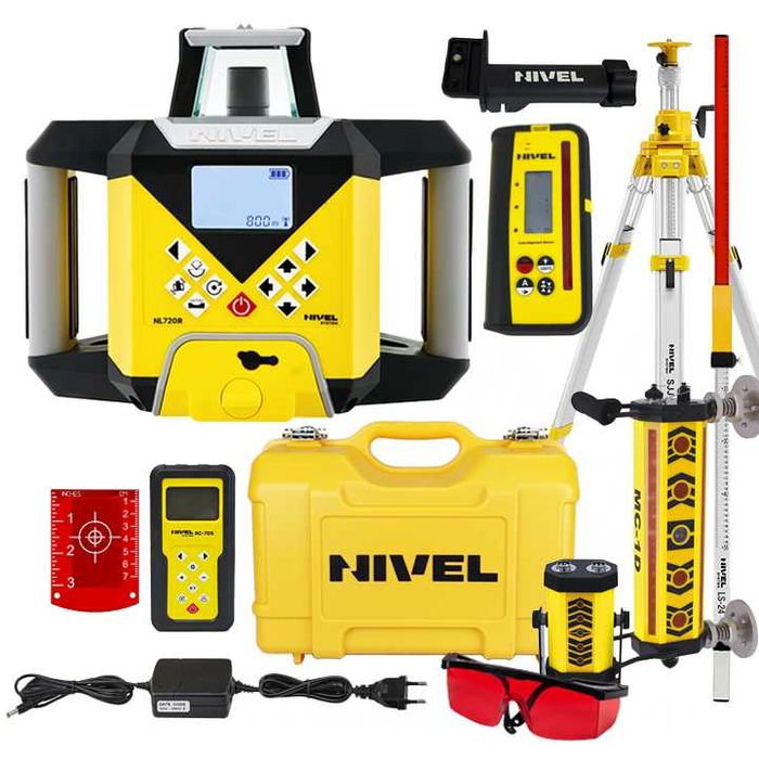 Nivel System Niwelator laserowy NL720R DIGITAL Czerwony