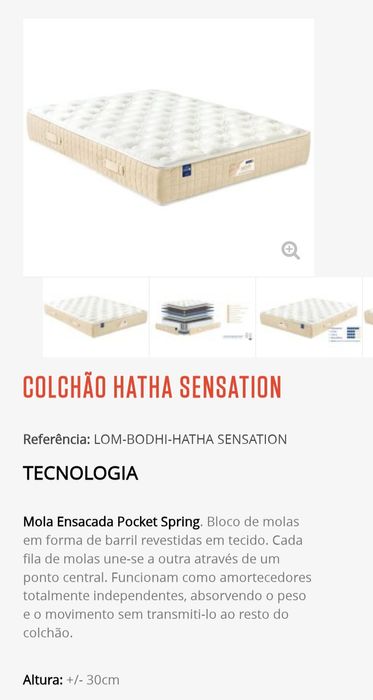 Colchão de cama de casal Molaflex