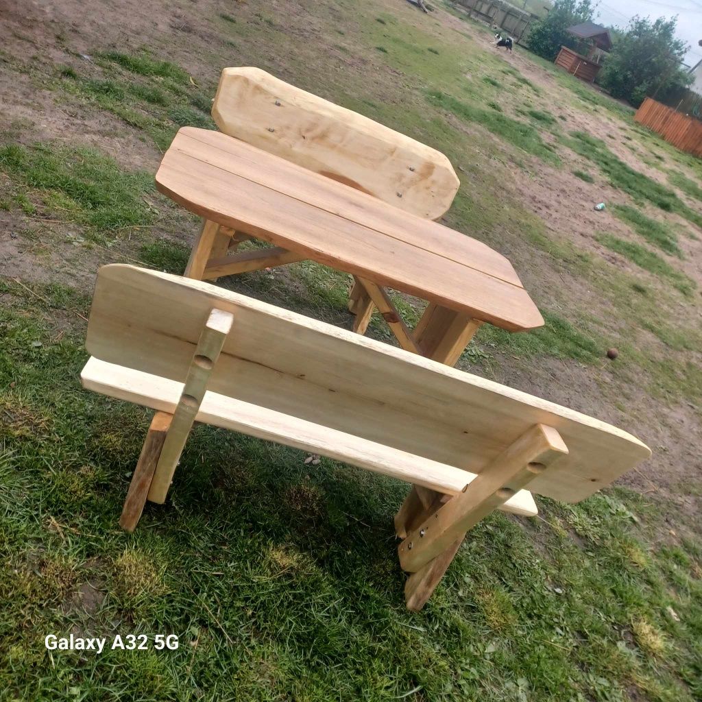 Stół tarasowy z ławkami do ogrodu alatny meble ogrodowe