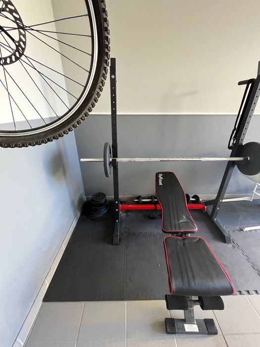 Musculação | pesos livres | barra | rack | banco