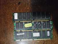 SDRAM PC133 - 256 MB+две 128mb