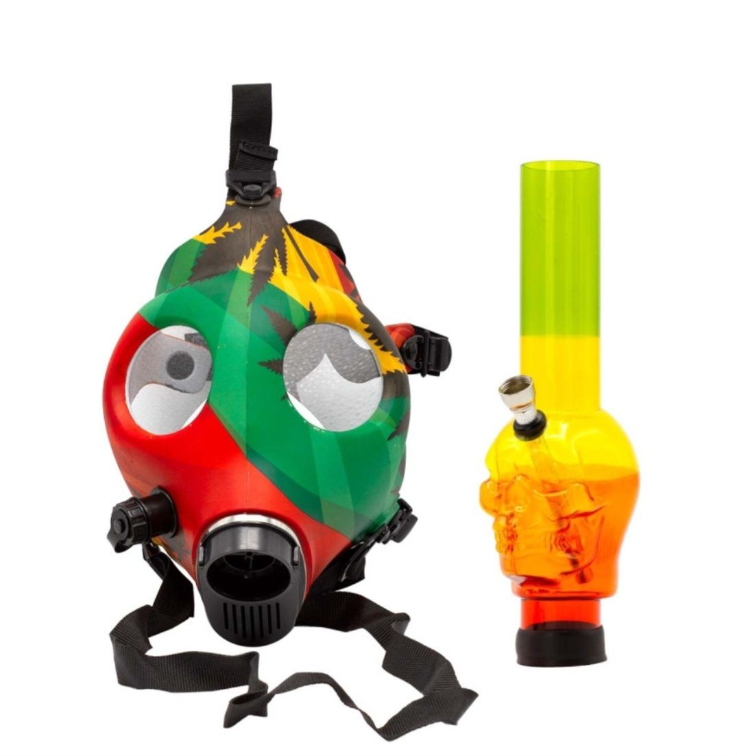 Bongo Rasta Gas Bong Mask Amsterdam fajka