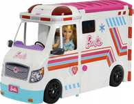 Barbie - Karetka Mobilna klinika Zestaw z 20 akcesoriami