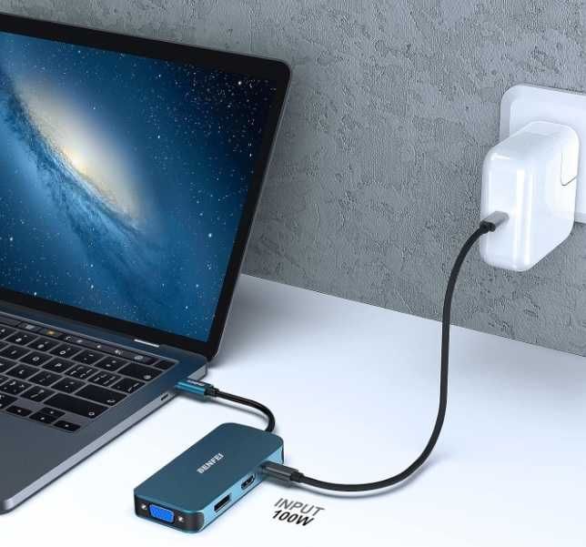 BENFEI Adapter USB C na HDMI VGA DisplayPort , MacBook
