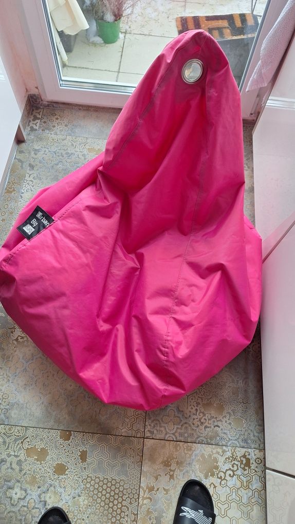 Pufa różowa urban big bag
