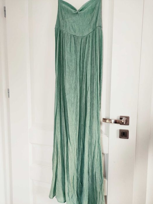 Długa morska sukienka Mohito r. 38 wiskoza