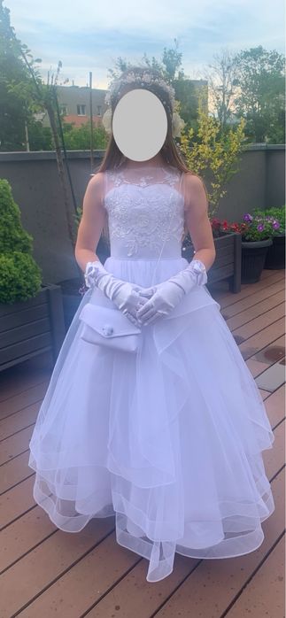 Sukienka  biala komunia