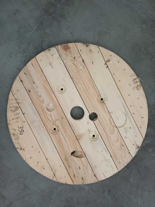 Blat okrągły drewniany ze szpuli