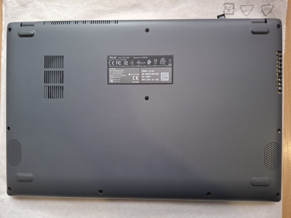 Ноутбук asus X509FJ-EJ149 озу 20гб 512 ssd m2 Nvidia 2gb