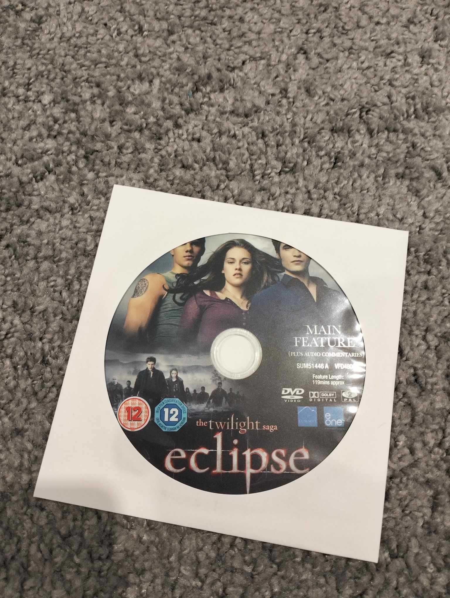 Saga Zmierzch: Zaćmienie film DVD English version with commentary