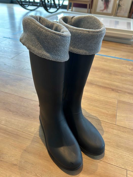 Kalosze jeździeckie dla dzieci z ocieplaną wkładką