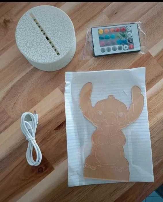 Lâmpada, luz de presença Stitch. Brinquedo