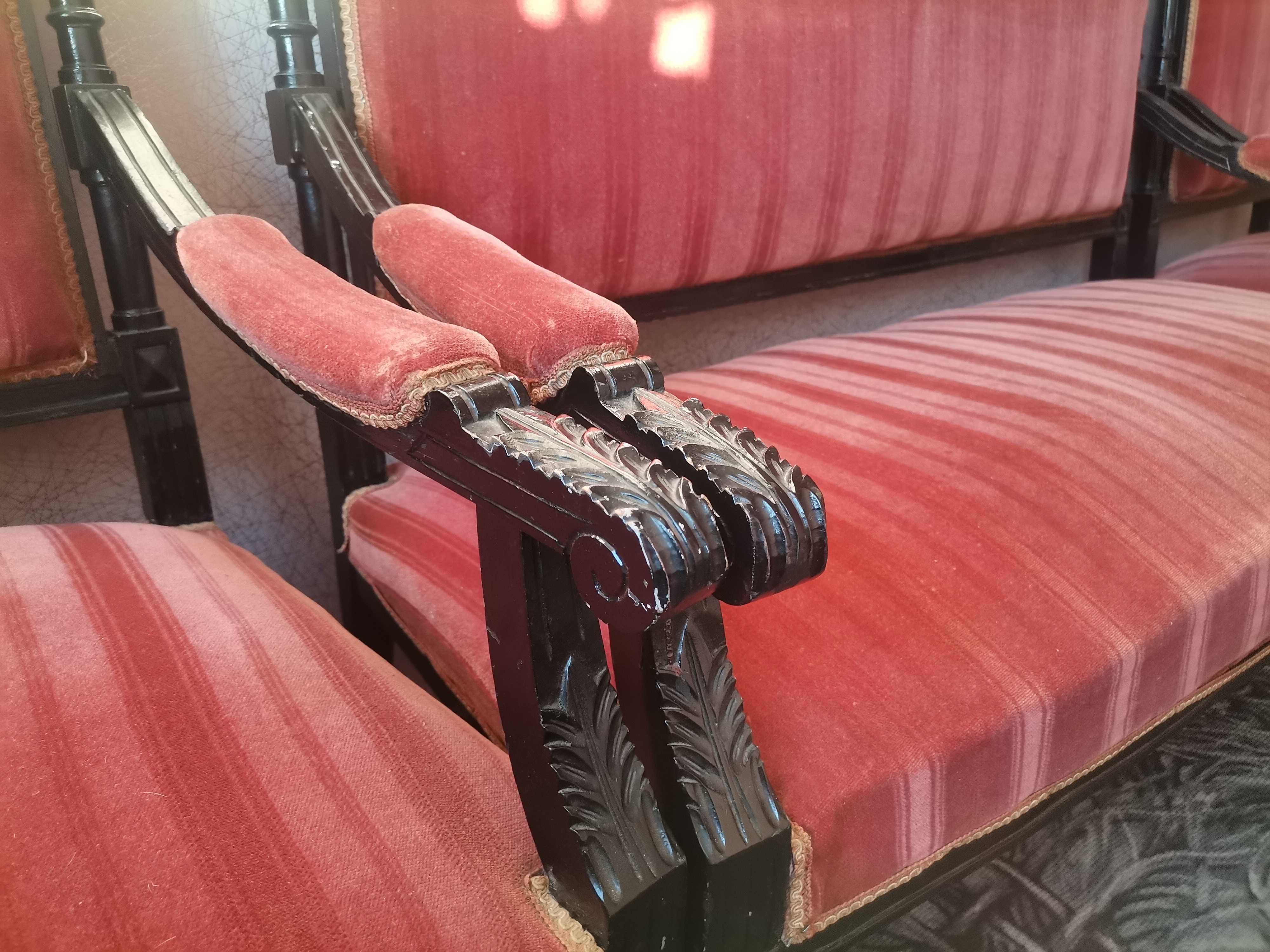 Ludwik XVI zestaw - sofka plus dwa fotele - dowóz