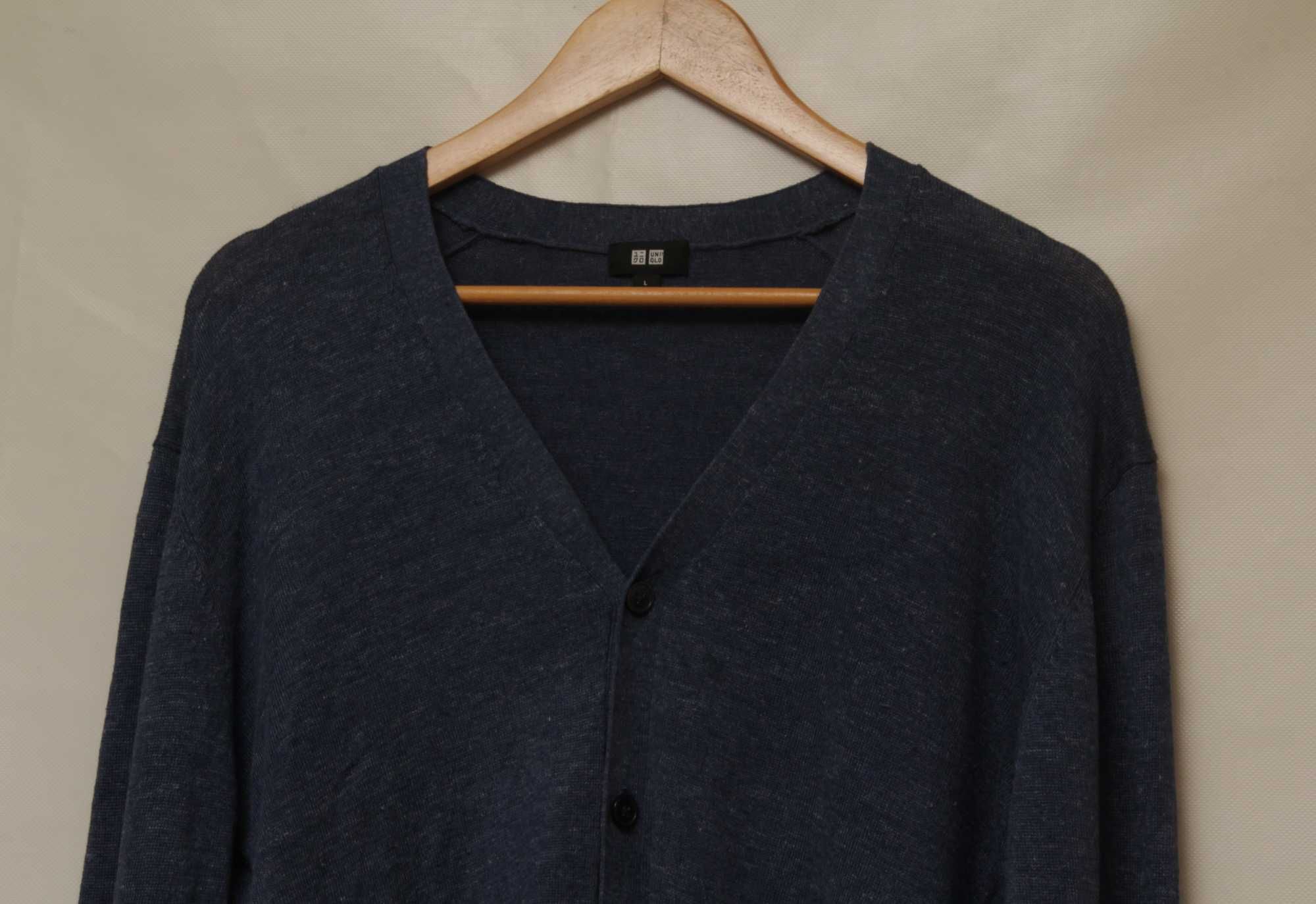 Uniqlo рр L кардиган из льна