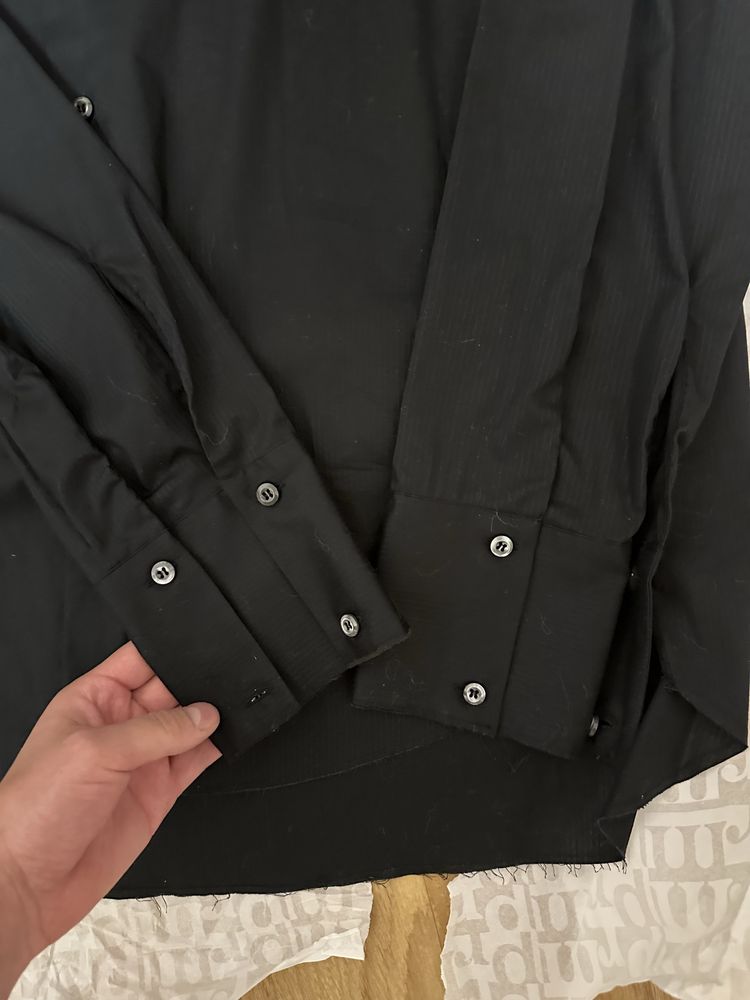 Сорочка 424 basic black shirt L розмір оригінал