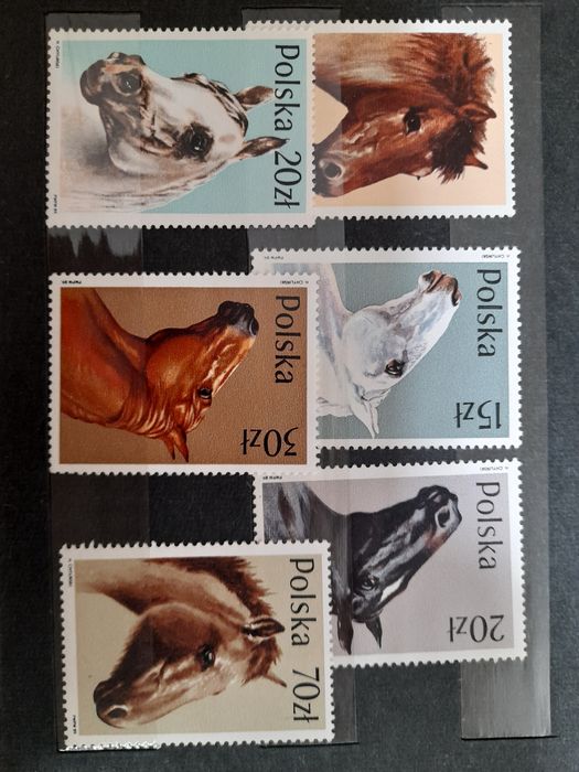 Znaczki pocztowe konie 1989