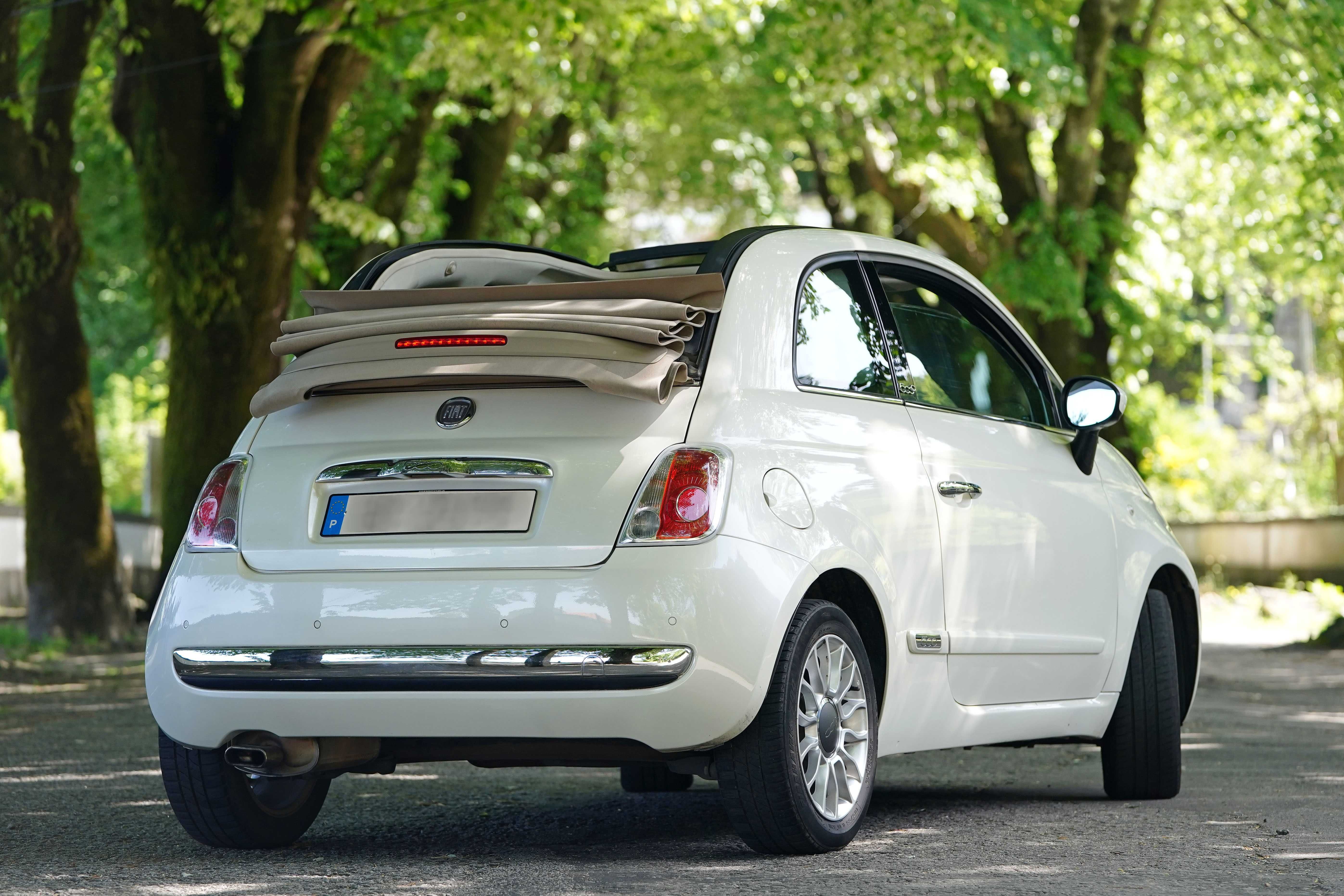 fiat 500 Cabrio Branco Pérola