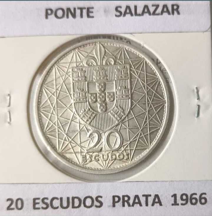 3 Moedas Comemorativas Portuguesas 2ª República 20 escudos ( prata )