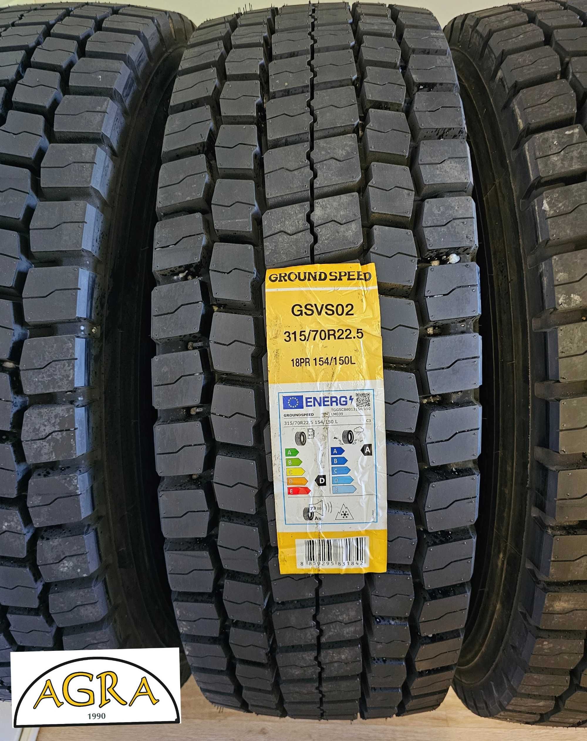 315/70R22.5 NOWA GROUNDSPEED AEROTYRE opona napędowa opony napęd MOCNA