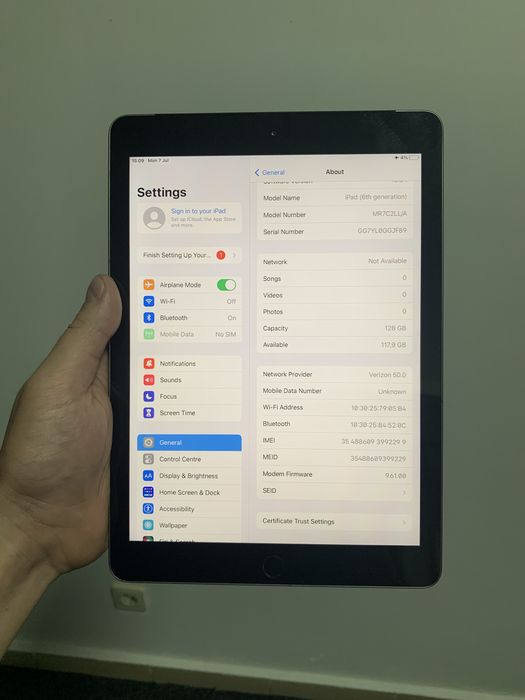 iPad 6 128Gb Wifi + LTE б/у оригінал планшет