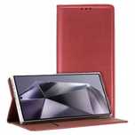 Etui Z Klapką Magnetic Oppo A18 / A38 Burgundowe