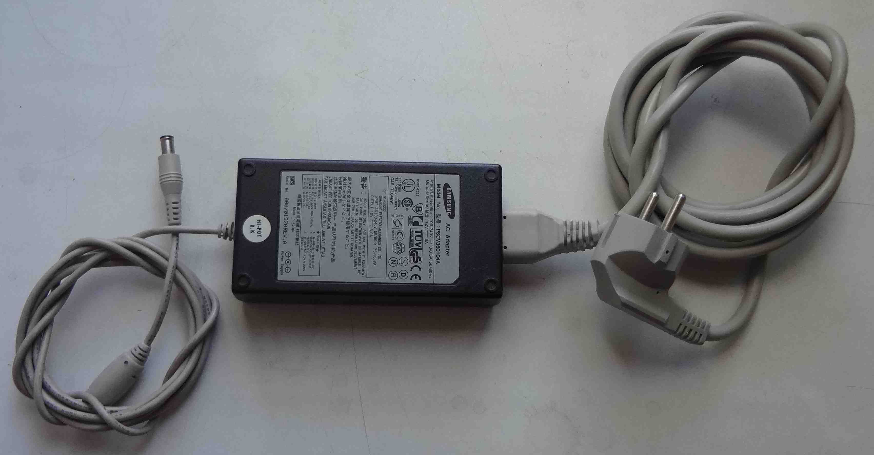 Блок питания Samsung 12V 3A PSCV360104A зарядное устройство