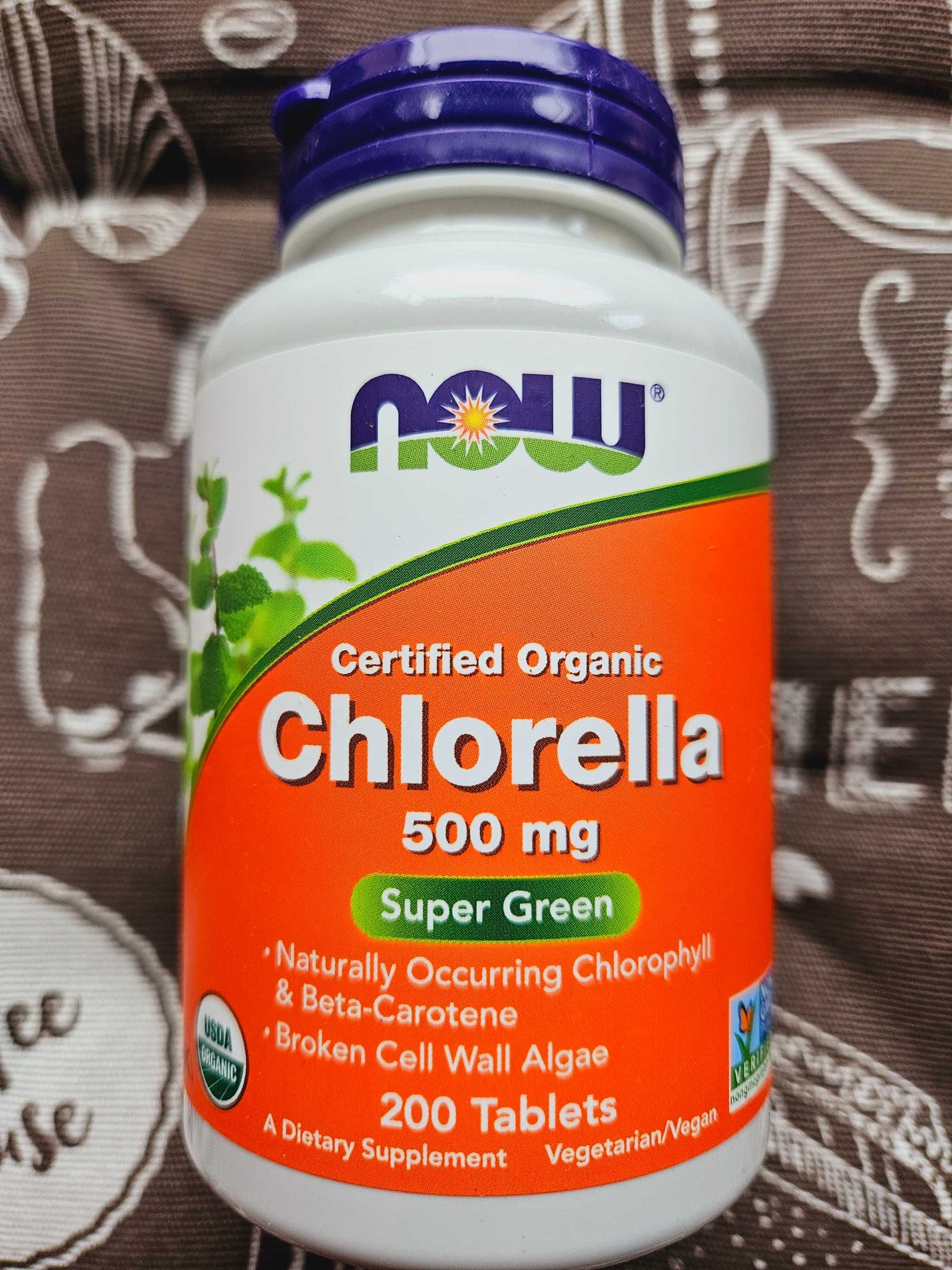Now Foods Chlorella хлорела хлорелла 500 1000 хлорофілл Chlorophyll