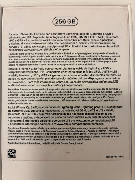 Apple iphone XS 256Gb