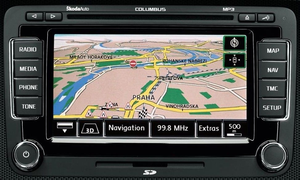 RNS510 Columbus Mapy 2020 V17 z SD Radary 2025 Polske menu i lektor